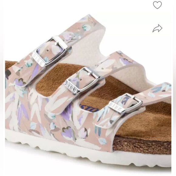 BIRKENSTOCK Florida Fresh Soft Footbed Narrow Width Multicolor Flats 10 - Picture 3 of 15
